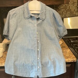 J. Crew Blue Chambray Shirt